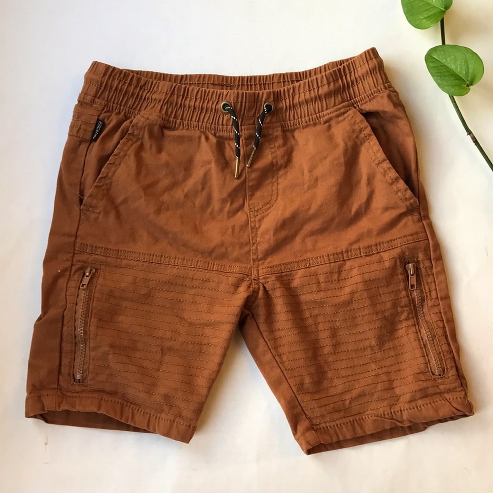 Boys Ring Of Fire Beige Shorts